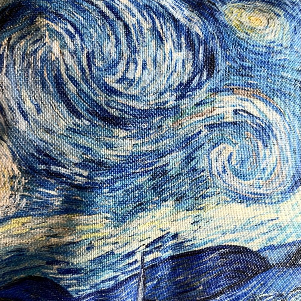 4 - Van Gogh Inspired Decorative Square Throw Pillow Covers 17” x 17” - Picture 7 of 13